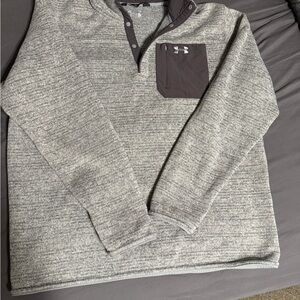 Under Armour Heather Gray V-Neck Sweater